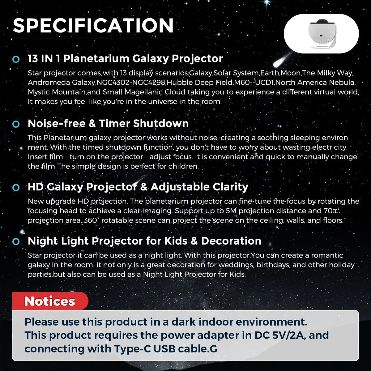13-in-1 Star Projector