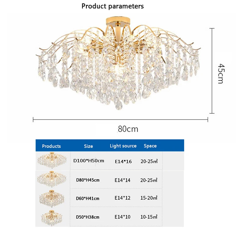 Modern Crystal LED Chandelier