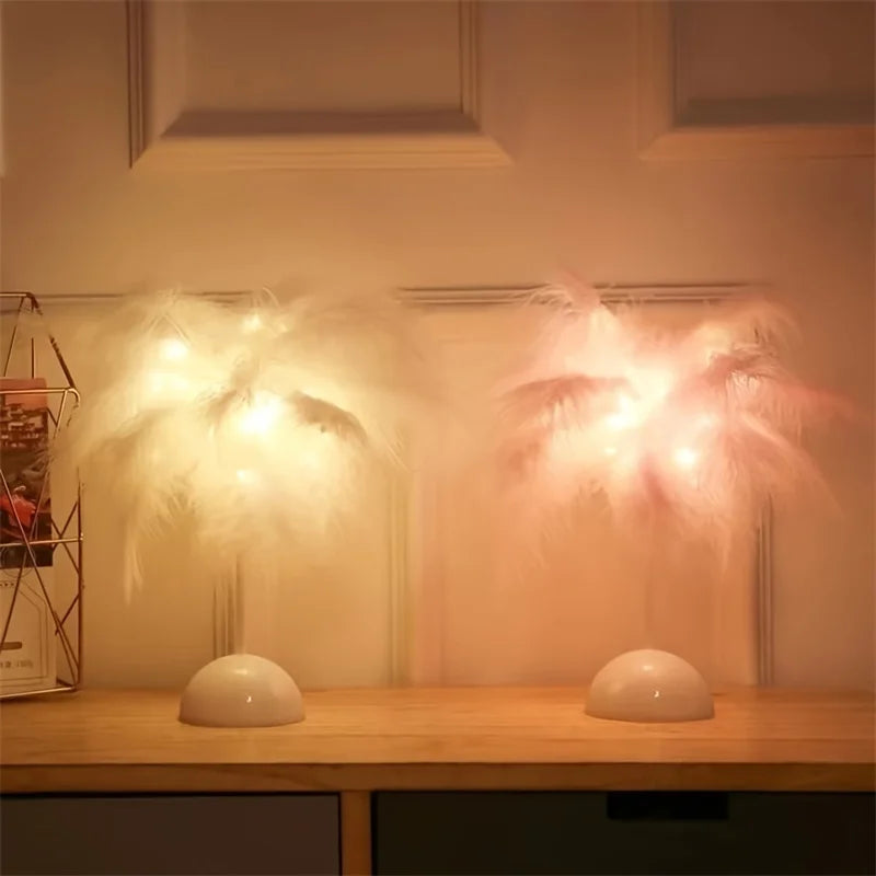 Feather Table Lamp