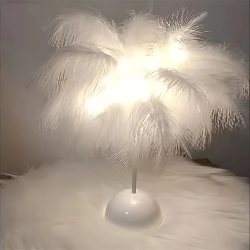 Feather Table Lamp