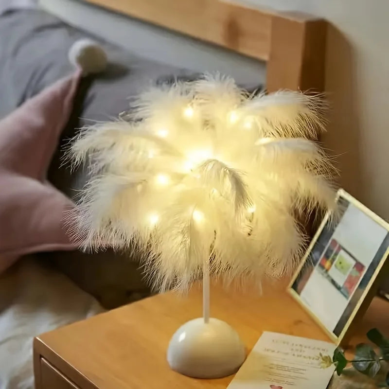 Feather Table Lamp