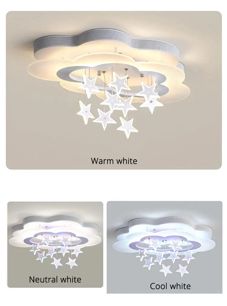 The Star Ceiling Light For Child Bedroom