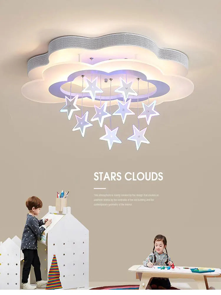 The Star Ceiling Light For Child Bedroom