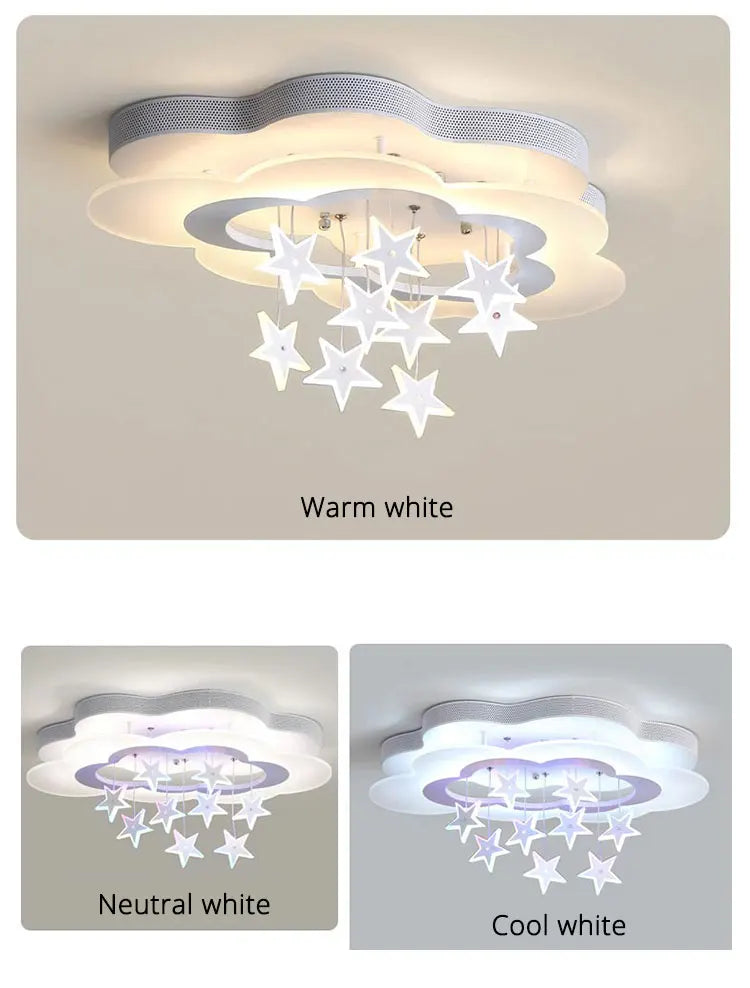 The Star Ceiling Light For Child Bedroom