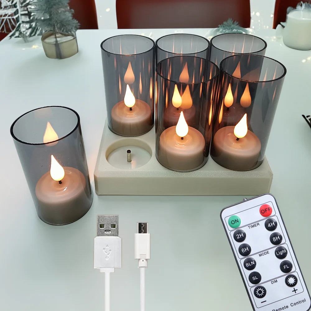 Rechargeable LED Flameless Tea Lights