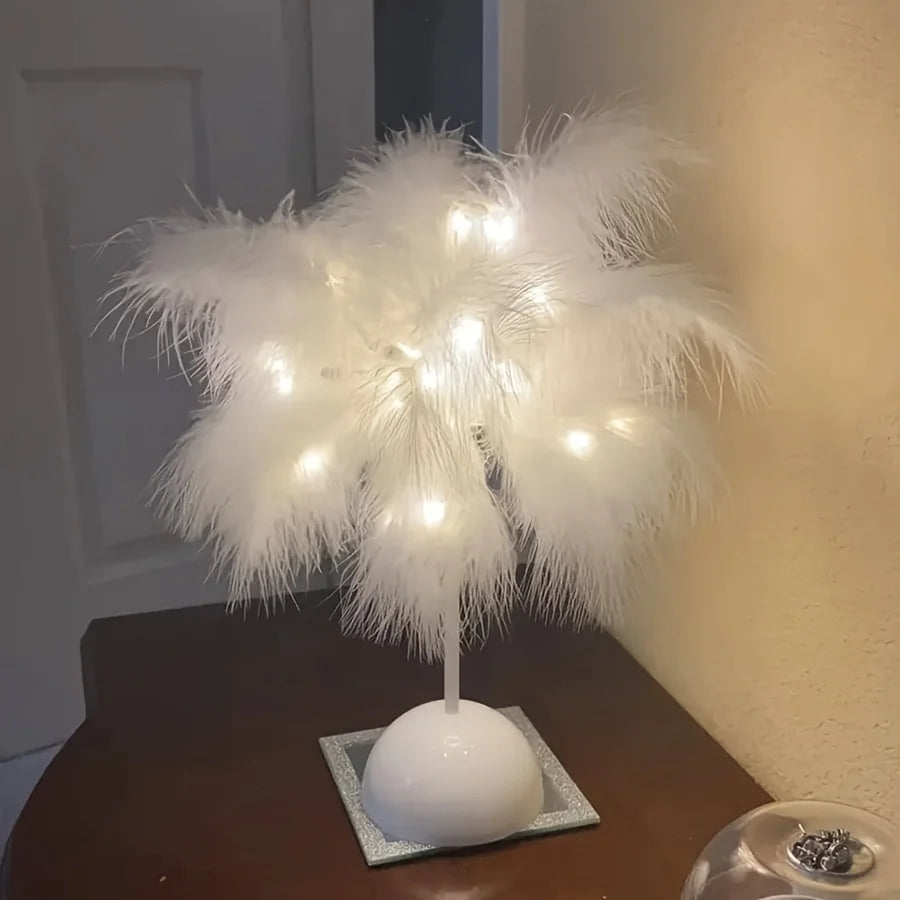 Feather Table Lamp