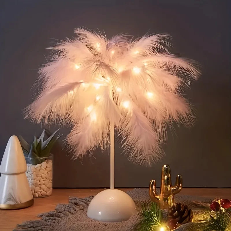 Feather Table Lamp