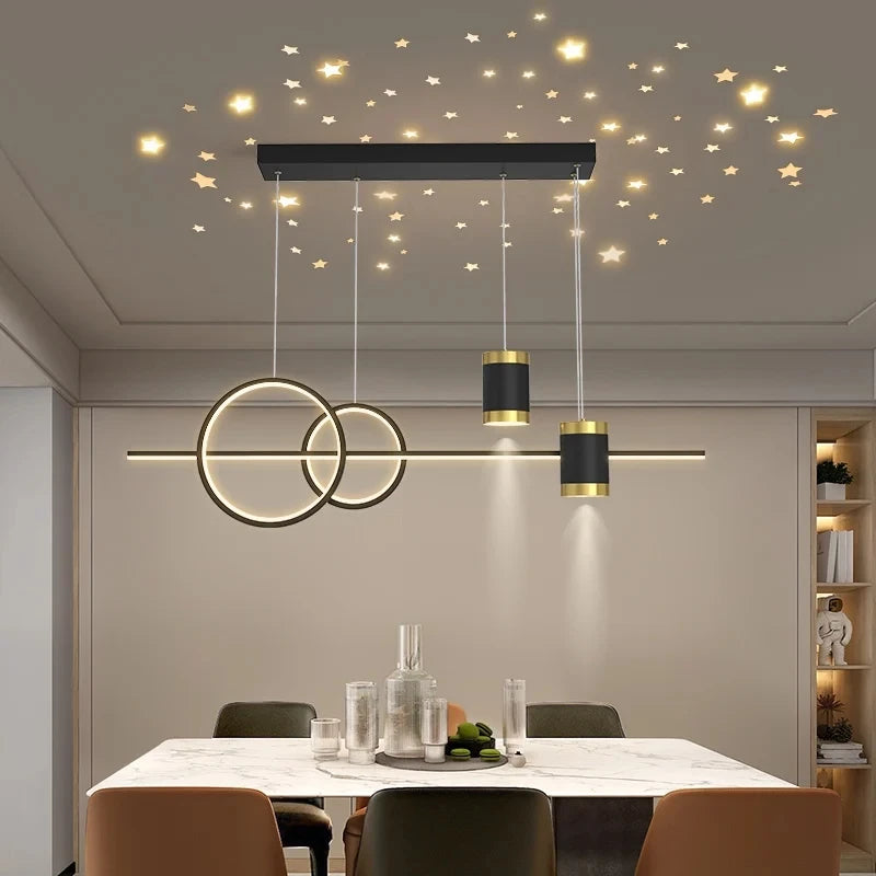 The Pendant Gold Black Chandelier