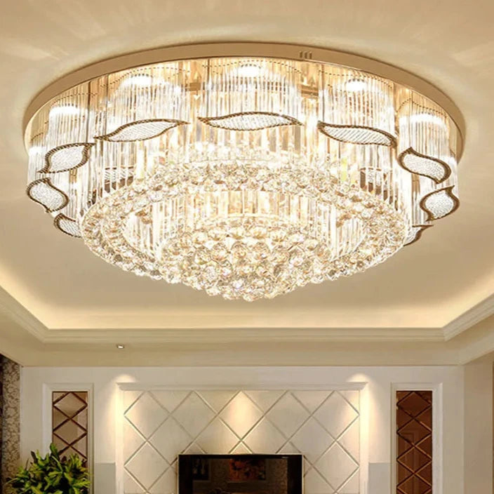 Square Or Circular Led Crystal Ceiling Lamp