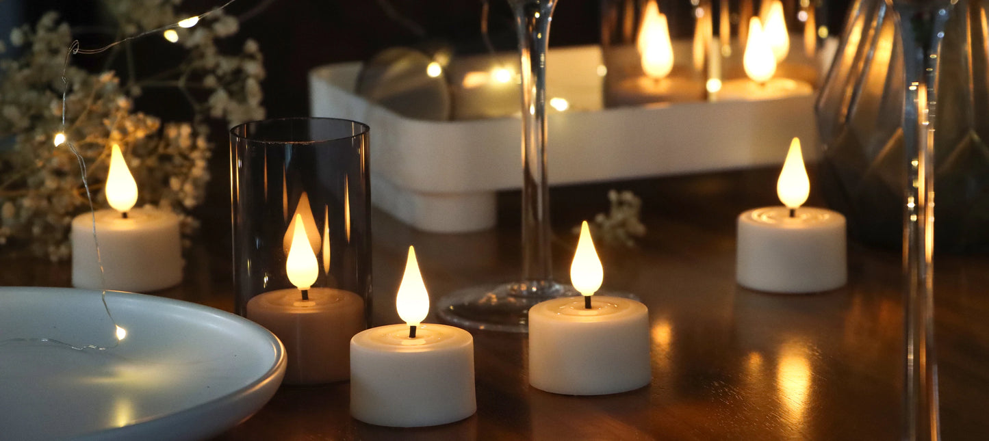 Rechargeable LED Flameless Tea Lights