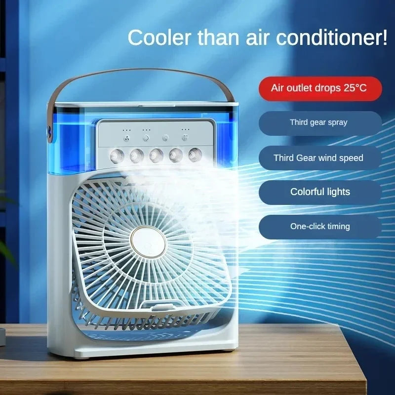 Air Conditioners Fan USB Electric Fan LED