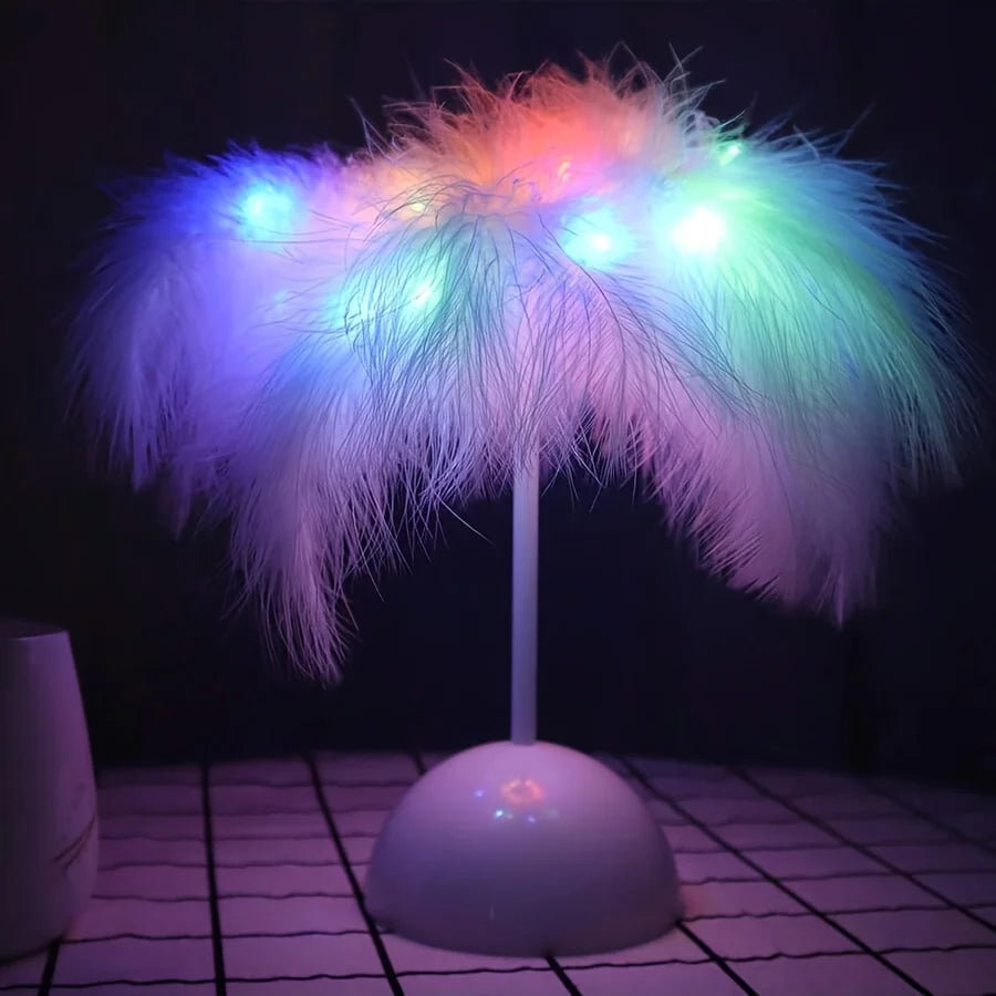 Feather Table Lamp