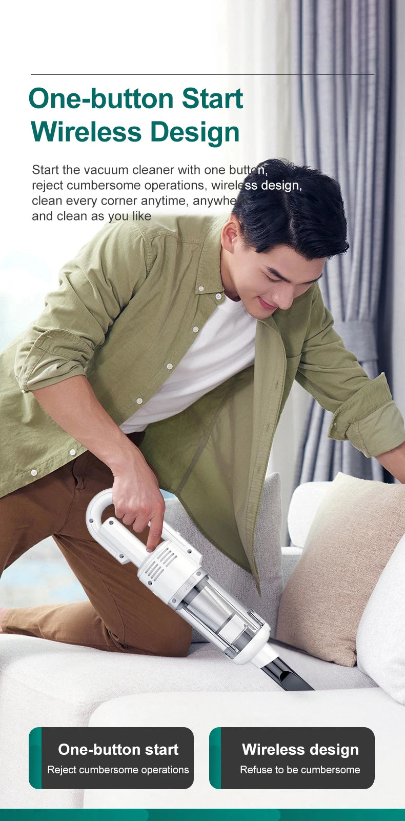 15000Pa Handheld Wireless Vacuum Cleaner