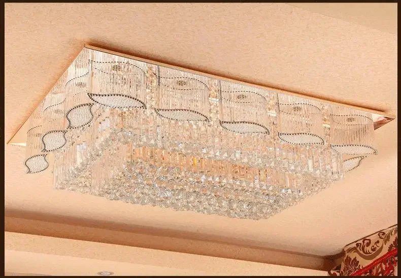 Square Or Circular Led Crystal Ceiling Lamp