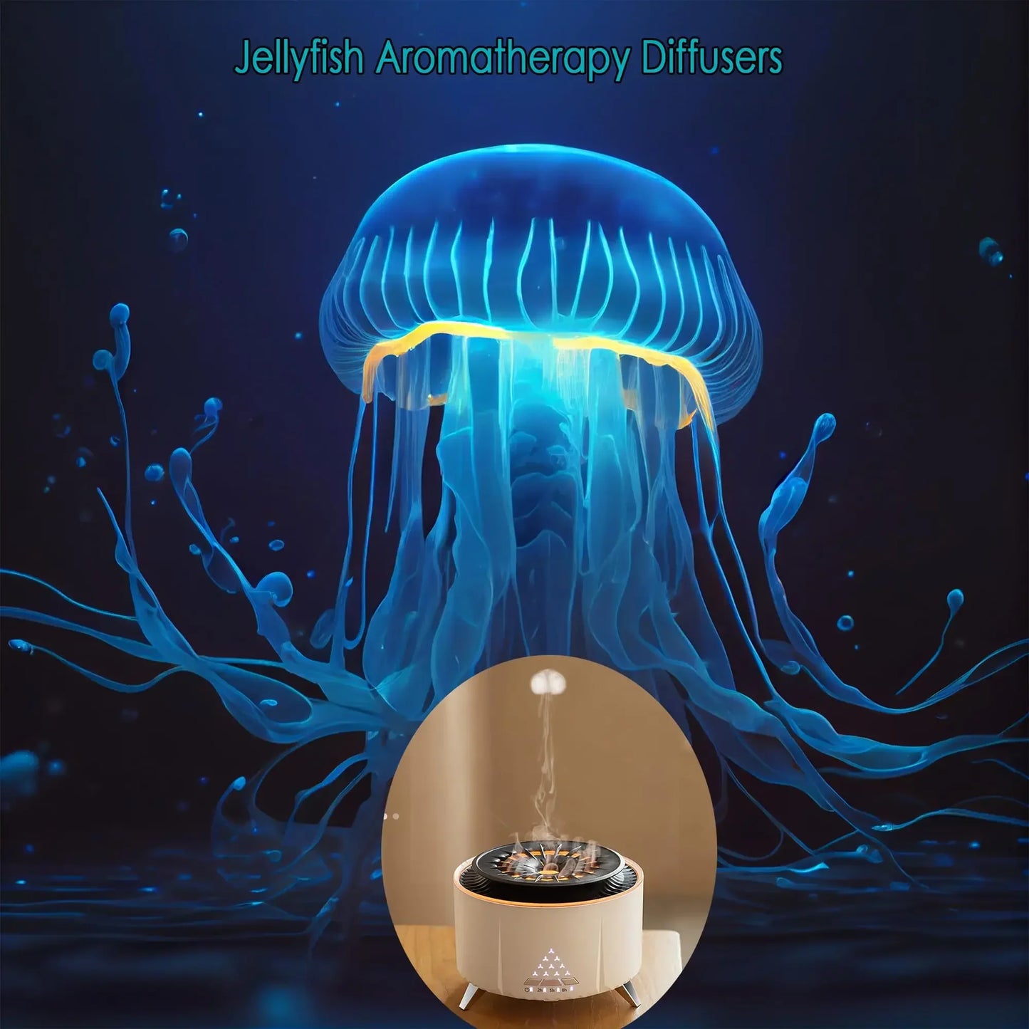 Essential Oil Diffuser  Jellyfish Mist 350ml Aromatherapy