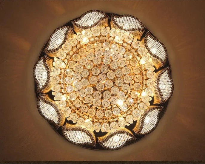 Square Or Circular Led Crystal Ceiling Lamp