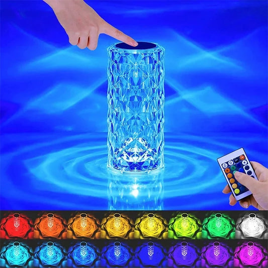 16 Colors Projection Table Lamp Remote Dimmable