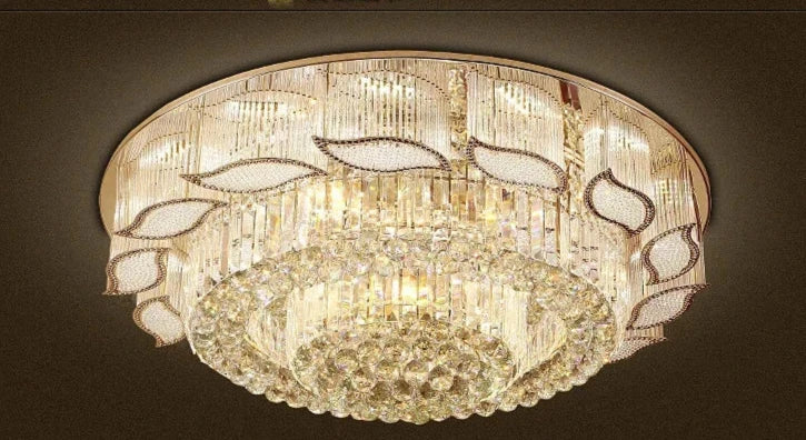 Square Or Circular Led Crystal Ceiling Lamp